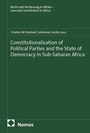 Cover: Constitutionalisation of Political Parties and the State of Democracy in Sub-Saharan Africa - Nomos