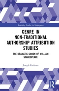 Cover: Genre in Non-Traditional Authorship Attribution Studies - Routledge