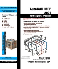 Enlarge image Cover: AutoCAD MEP 2026 for Designers, 9th Edition - Cadcim Technologies