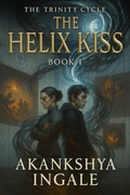 Cover: The Helix Kiss (The Trinity Cycle, #1) - Akankshya Ingale