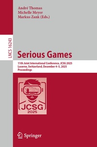 Enlarge image Cover: Serious Games - Springer