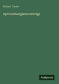 Cover: Ophthalmologische Beitrage - Antigonos Verlag