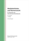 Abbildung von: Meldebehörden und Namensrecht - Verlag für Standesamtswesen