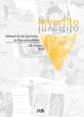 Cover: Invertito. Jahrbuch f&uuml;r die Geschichte der Homosexualit&auml;ten - M&auml;nnerschwarm, Salzgeber Buchverlage GmbH
