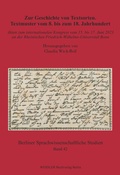 Cover: Zur Geschichte von Textsorten. Textmuster vom 8. bis zum 18. Jahrhundert - Weidler bei Frank & Timme