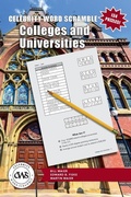 Cover: Celebrity Word Scramble Colleges and Universities - Maier Publishing