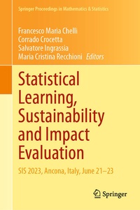 Enlarge image Cover: Statistical Learning, Sustainability and Impact Evaluation - Springer