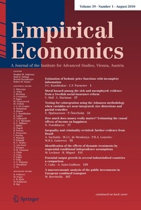 Abbildung von: Empirical Economics - Springer