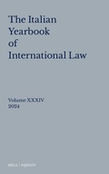 Cover: Italian Yearbook of International Law 34 (2024) - Martinus Nijhoff