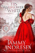 Cover: His Wallflower White (The Dark Duke's Legacy, #3) - Swift Romance Publishing Corp