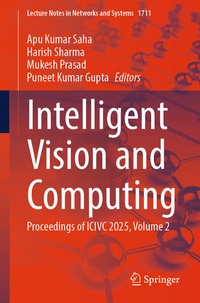Enlarge image Cover: Intelligent Vision and Computing - Springer