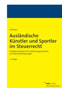 Abbildung von: Ausländische Künstler und Sportler im Steuerrecht - NWB