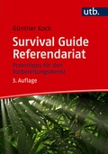 Cover: Survival Guide Referendariat - UTB