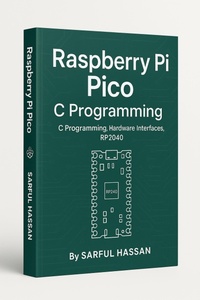 Enlarge image Cover: Raspberry Pi Pico C Programming C Programming, Hardware Interfaces, RP2040 (Microcontroller Programming Series) - Sarful Hassan