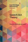 Cover: Speech Act Theory - Cambridge University Press