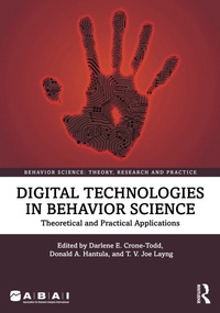 Enlarge image Cover: Digital Technologies in Behavior Science - Routledge