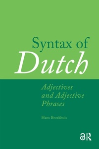 Enlarge image Cover: Syntax of Dutch: Adjectives and Adjective Phrases - Routledge