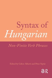 Enlarge image Cover: Syntax of Hungarian - Routledge