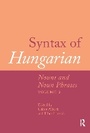 Cover: Syntax of Hungarian - Routledge