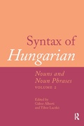 Cover: Syntax of Hungarian - Routledge