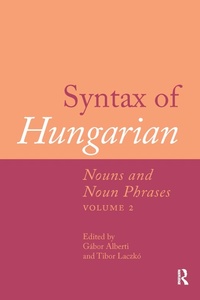 Enlarge image Cover: Syntax of Hungarian - Routledge