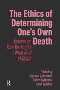 Cover: The Ethics of Determining One's Own Death - Routledge