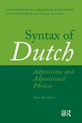 Cover: Syntax of Dutch - Routledge