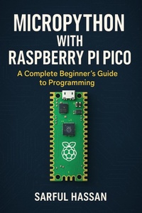 Enlarge image Cover: MicroPython with Raspberry Pi Pico A Complete Beginner's Guide to Programming (Microcontroller Programming Series) - Sarful Hassan
