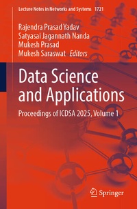 Enlarge image Cover: Data Science and Applications - Springer
