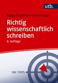 Cover: Richtig wissenschaftlich schreiben - UTB