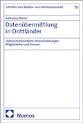 Cover: Daten&uuml;bermittlung in Drittl&auml;nder - Nomos