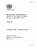 Cover: Resolutions and Decisions Adopted by the General Assembly During Its Seventy-eight Session: Volume III - United Nations