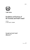 Cover: Resolutions and Decisions of the Economic and Social Council: 2024 Session - United Nations