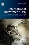 Cover: International Investment Law in the Commonwealth Caribbean - Routledge