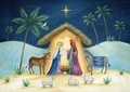 Cover: Holy Night Deluxe Boxed Holiday Cards (20 Cards, 21 Self-Sealing Envelopes) - Peter Pauper Press