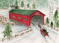 Cover: Snowy Sleigh Ride Deluxe Boxed Holiday Cards (20 Cards, 21 Self-Sealing Envelopes) - Peter Pauper Press