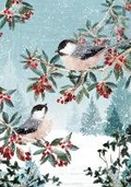Cover: Chickadees in the Snow Small Boxed Holiday Cards (20 Cards, 21 Self-Sealing Envelopes) - Peter Pauper Press
