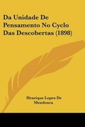 Cover: Da Unidade De Pensamento No Cyclo Das Descobertas (1898) - Kessinger Publishing