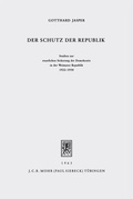 Abbildung von: Der Schutz der Republik - Mohr Siebeck