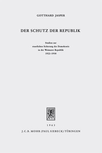 Abbildung von: Der Schutz der Republik - Mohr Siebeck