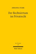 Cover: Der Rechtsirrtum im Privatrecht - Mohr Siebeck