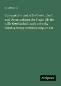 Cover: Commandite und stille Gesellschaft und Untersuchung der Frage - Antigonos Verlag