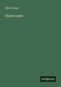 Cover: Charles Lamb - Antigonos Verlag