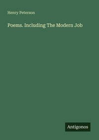 Enlarge image Cover: Poems. Including The Modern Job - Antigonos Verlag