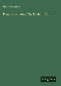 Enlarge image Cover: Poems. Including The Modern Job - Antigonos Verlag