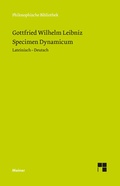 Cover: Specimen Dynamicum - Meiner