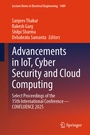 Cover: Advancements in IoT, Cyber Security and Cloud Computing - Springer