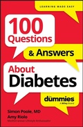 Cover: 100 Questions & Answers About Diabetes For Dummies - Wiley