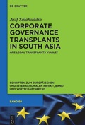 Cover: Corporate Governance Transplants in South Asia - De Gruyter