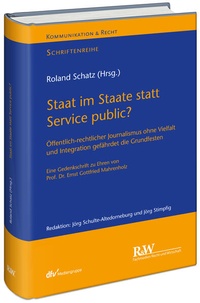 Abbildung von: Staat im Staate statt Service public? - Fachmedien Recht und Wirtschaft
